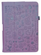 Capa c/ Desenhos ROXA Samsung Galaxy Note 10.1 N8000 ou N8010 + Brindes