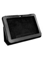 Capa de Couro Preta para Samsung Galaxy Tab 8.9 P7300 + Pelicula