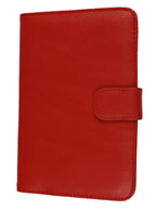 Capa de Couro Vermelha Samsung Galaxy Tab P1000 Capa de Couro Vermelha Samsung Galaxy Tab P1000