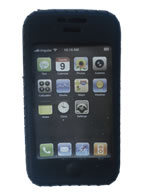 Capa de Silicone Preta para IPhone