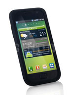 Capa Protetora de Silicone Preta Samsung i9000 Galaxy S