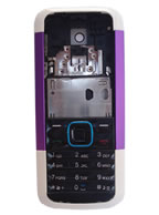 Carca�a Nokia 5000 Branca com Roxo Completa
