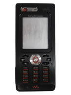 Carca�a Sony Ericsson W880 W880i Preto c/ Vermelho Completa