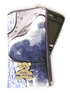 Bolsa Porta Celular com Porta Moedas e Alça, cor Azul Bolsa Porta Celular com Porta Moedas e Alça, cor Azul